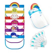 Visière de protection pour enfants avec lunettes transparentes