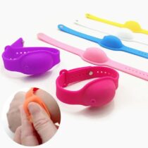 Bracelets enfant pour agel hydroalcoolique en silicone