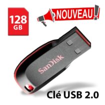 Clé USB 2.0 128 GB SanDisk Cruzer Blade