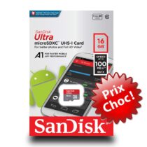 Carte mémoire 16 Go SanDisk Ultra microSD UHS-I U1