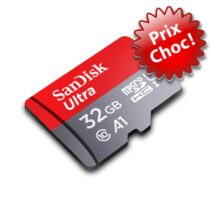 Carte mémoire 32 Go SanDisk Ultra microSD UHS-I U1 - Garantie 3 mois