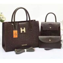 Sac à main HERMES - 3 en 1 – Générique - Collection - Marron