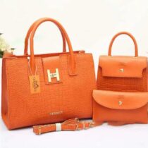 Sac à main HERMES - 3 en 1 – Générique - Collection - Orange