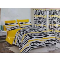 Draps de Lit 3 Places - Ensemble 2 Draps + 2 Taies + 2 Rideaux