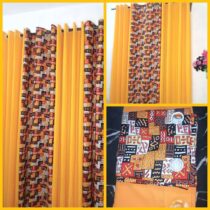 Rideaux Afritude - 2 Tissus Lourds + 2 Voilages Afritude