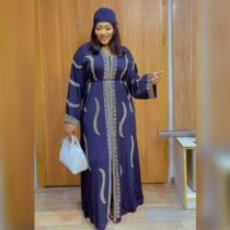 Robe Femme Abaya - longues manches avec hijab
