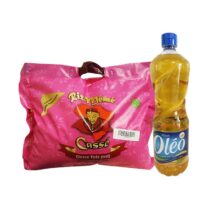 Pack Riz Parfumé Mémé Cassé 100% Brisure - 5kg + 1 Litre d'huile Oleo
