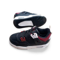 Basket_enfant_noir-rouge