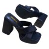 mules à talons carrés