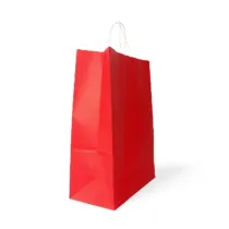 Shopping bag - 31x15x41 - Blanc, Bleu, Gris et Rouge - Rouge