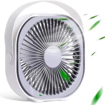 Mini ventilateur USB rotatif à 360° - 4000mAh - 3W - 03 Vitesses