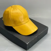 Casquette Unisexe - En Cuir - Vert