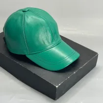 Casquette Unisexe - En Cuir - Vert